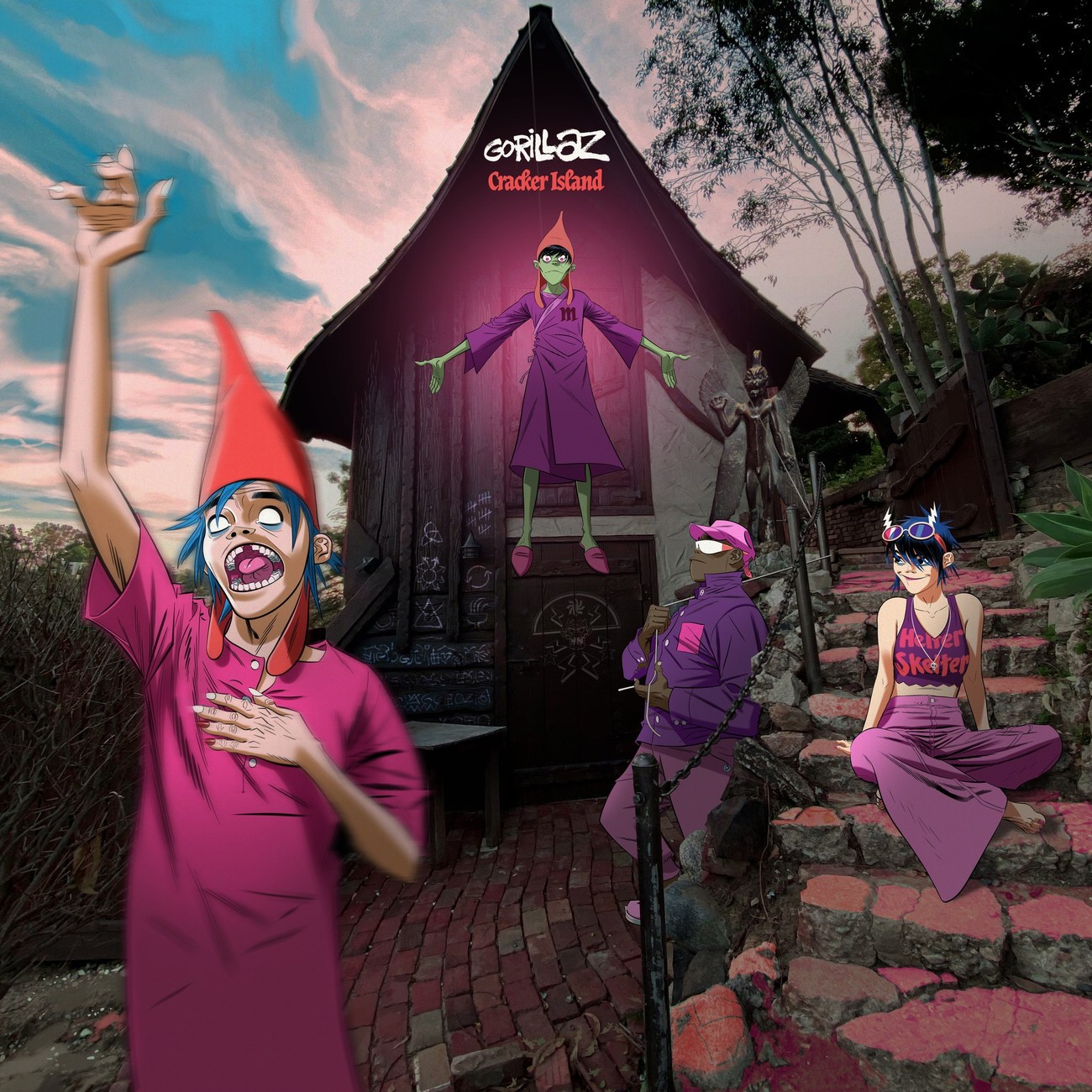 Essa é, com toda a certeza, a capa mais julgada e discutida do Gorillaz. Eu concordo que ela seja estranha, mas as artes dessa fase são estranhas em geral