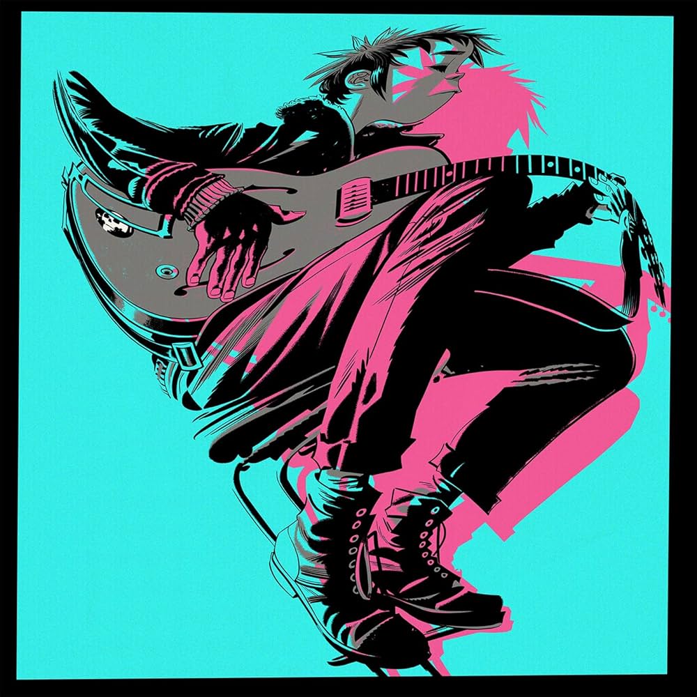 Eu tenho um afeto gigantesco por essa arte do Jamie em The Now Now, é muito lindo